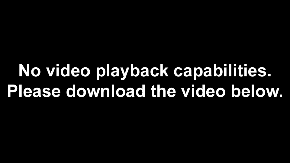 No video playback capabilities. Please download the video below.